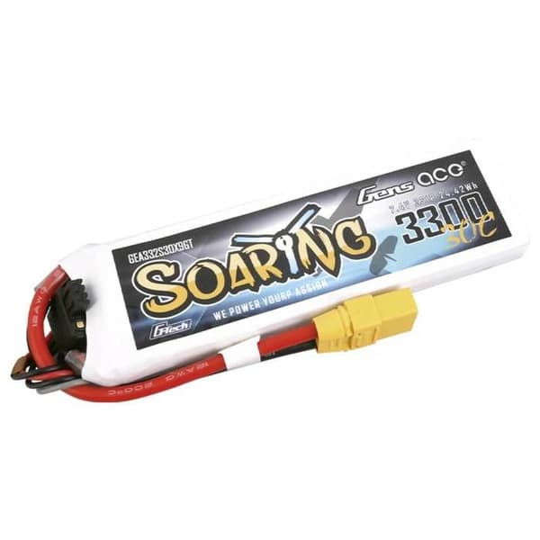 Gens ace Batteripaket (LiPo) 7,4 V 3300 mAh Antal celler: 2 30 C block XT90