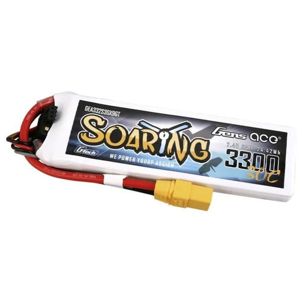 Gens ace Batteripaket (LiPo) 7,4 V 3300 mAh Antal celler: 2 30 C block XT90