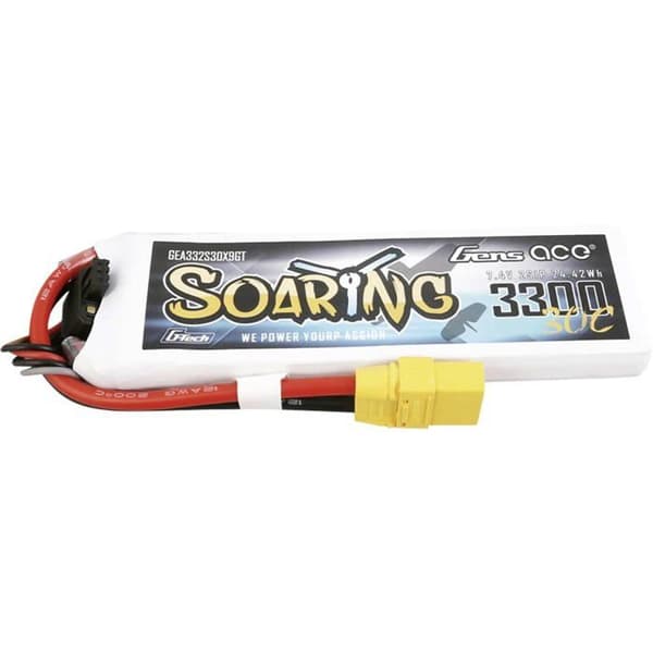 Gens ace Batteripaket (LiPo) 7,4 V 3300 mAh Antal celler: 2 30 C block XT90