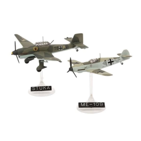 Maquettes Flygplan Micro Wings: Messerschmitt Bf109E och Junkers Ju87B 1:144