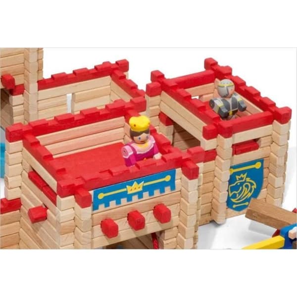 JEUJURA - Le Chateau Fort i trä - Byggspel - 300 stycken