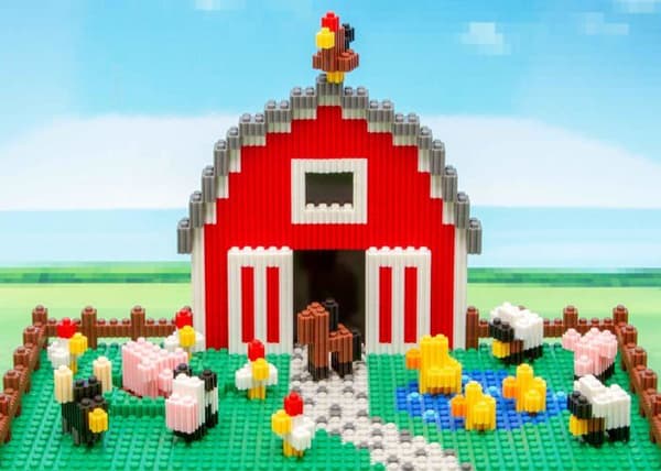 Cefa leksaker - 57002 - PIX BRIX Pixel Art-set med 500 röda bitar, Mellanklass, Färg Röd ()
