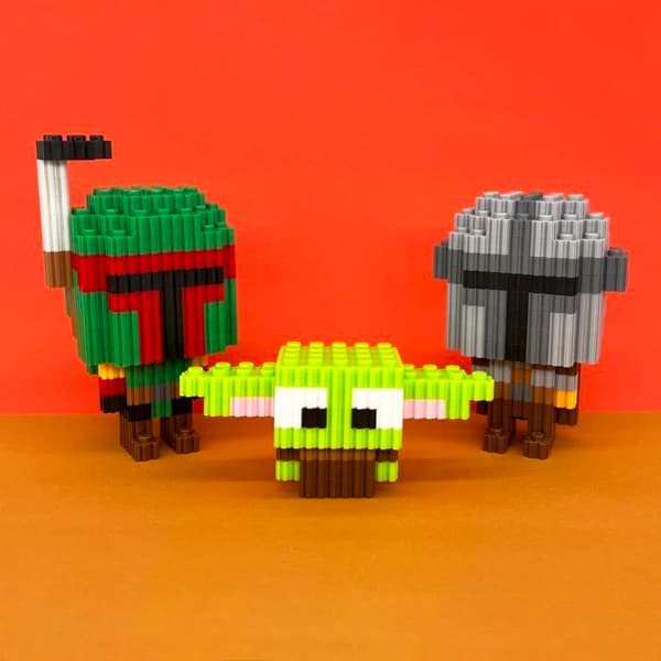 Cefa leksaker - 57002 - PIX BRIX Pixel Art-set med 500 röda bitar, Mellanklass, Färg Röd ()