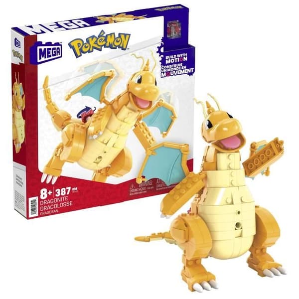 MEGA Pokémon - Dragonite - Byggleksak - från 7 år och uppåt HKT25