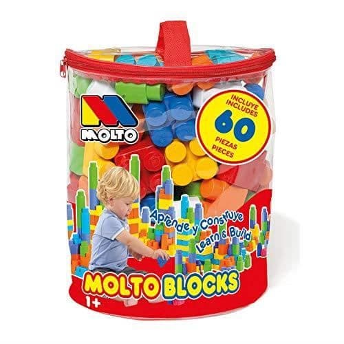 Byggklossar - MOLTO - 12465 - 60 delar - Plast - Från 12 månader