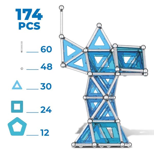 Magnetiska konstruktionsspel - GEOMAG - Geomag Pro-L Skyline NY 174 st - Blandat - 8 år