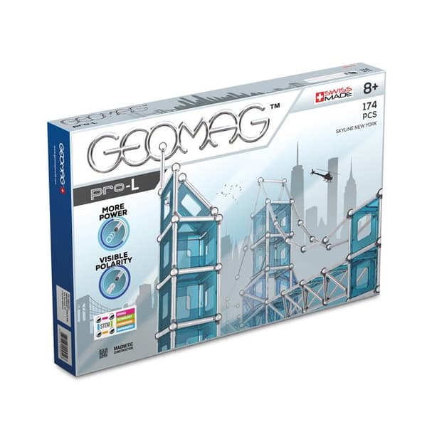 Magnetiska konstruktionsspel - GEOMAG - Geomag Pro-L Skyline NY 174 st - Blandat - 8 år