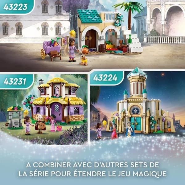 LEGO® Disney Wish 43224 King Magnificos slott, leksak från önskefilmen med Asha, Dahlia och King Magnifico minifigur