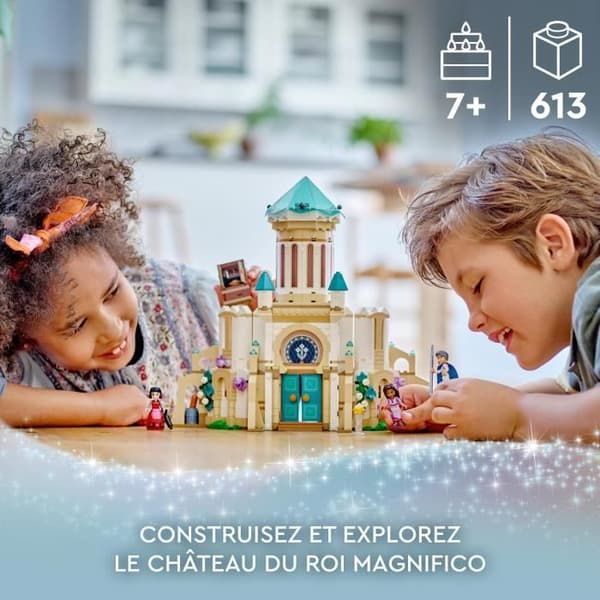 LEGO® Disney Wish 43224 King Magnificos slott, leksak från önskefilmen med Asha, Dahlia och King Magnifico minifigur