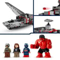 Miniatyrbild 3 av 6: LEGO Marvel 76292 Captain America vs Hulk Red - byggbart jaktplan