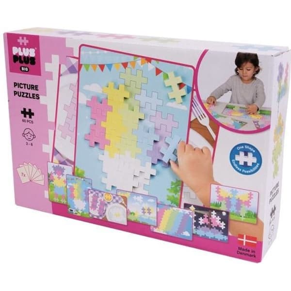 Pussel - Plus Plus - Midi BIG - 60 bitar - Pastellfärg - Från 3 år