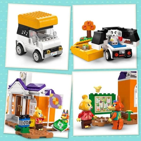LEGO® Animal Crossing 77052 Kéké-konsert på torget - byggbar leksak med kafé