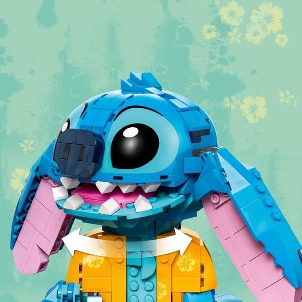 LEGO | Disney 43249 Stitch, Børnebyggesæt, Isvaffel og Figur