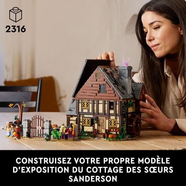 LEGO Ideas Disneys Hocus Pocus: Sanderson-søstrenes palæ 21341 - Byggesæt - En Halloween-gave til voksne