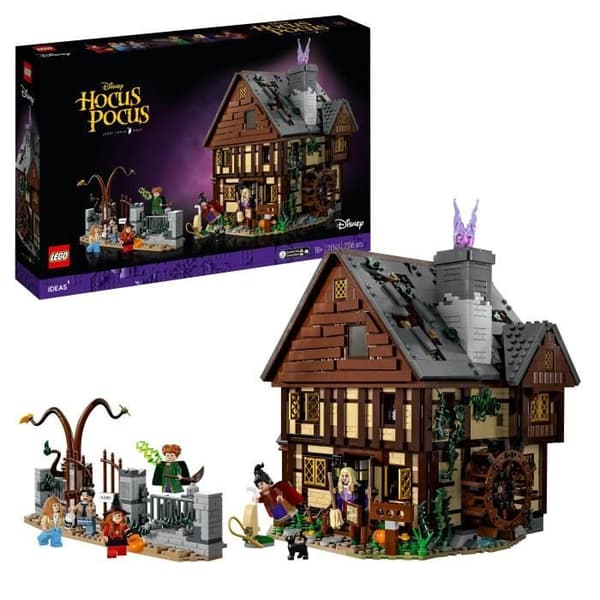 LEGO Ideas Disneys Hocus Pocus: Sanderson-søstrenes palæ 21341 - Byggesæt - En Halloween-gave til voksne