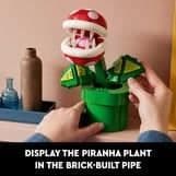 LEGO Super Mario 71426 Piraijakasvi, nivelletty hahmo putkella ja 2 osalla, malli aikuisille, lahjaidea