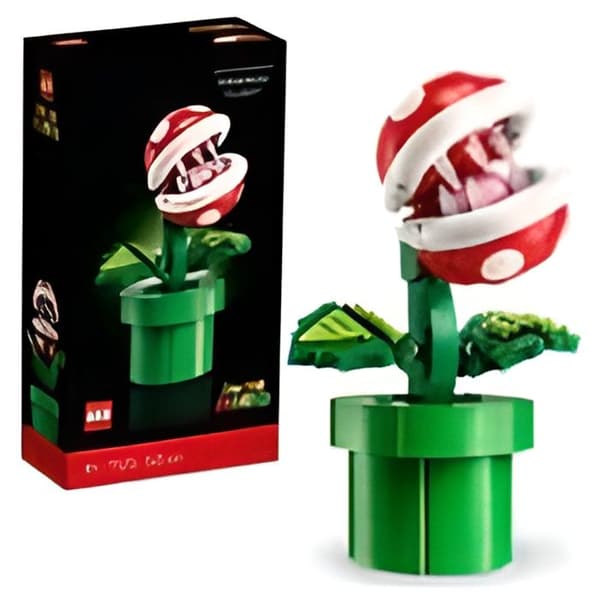 LEGO Super Mario 71426 Piraijakasvi, nivelletty hahmo putkella ja 2 osalla, malli aikuisille, lahjaidea