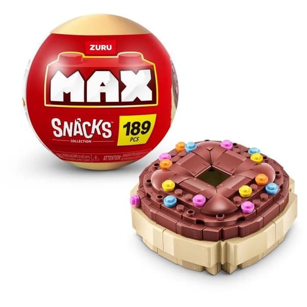 Byggset - ZURU - Snacks - Max 200 delar - 6 snacks - Burgare, glass eller sushi