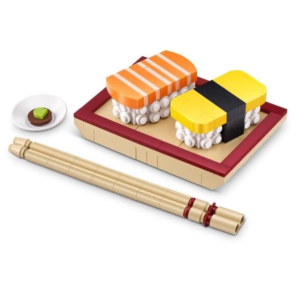 Byggset - ZURU - Snacks - Max 200 delar - 6 snacks - Burgare, glass eller sushi