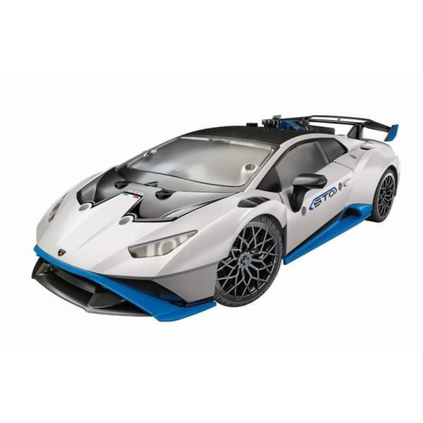 CLEMENTONI - Lamborghini Huracan STO-ombyggnad - Styrbara hjul - Illustrerad manual och 3D-visualiseringsapplikation - Fabri