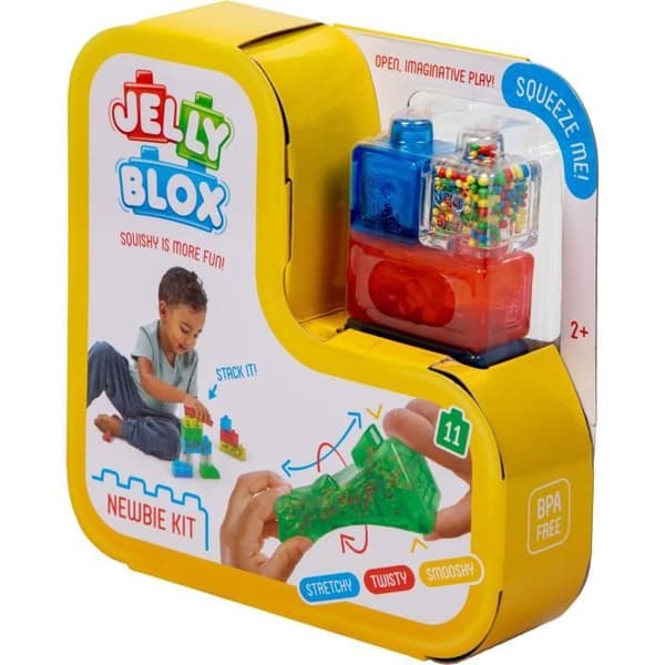 Bygglek - GOLIATH - Jelly Blox Nybörjarkit - Mjuka och taktila klossar för 2-åringar