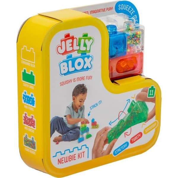 Bygglek - GOLIATH - Jelly Blox Nybörjarkit - Mjuka och taktila klossar för 2-åringar