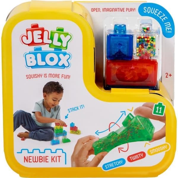 Bygglek - GOLIATH - Jelly Blox Nybörjarkit - Mjuka och taktila klossar för 2-åringar