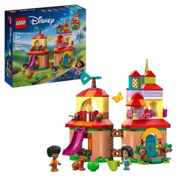 LEGO | Disney 43261 Miniatyr Encanto House - Kreativt spel för flickor från 5 år