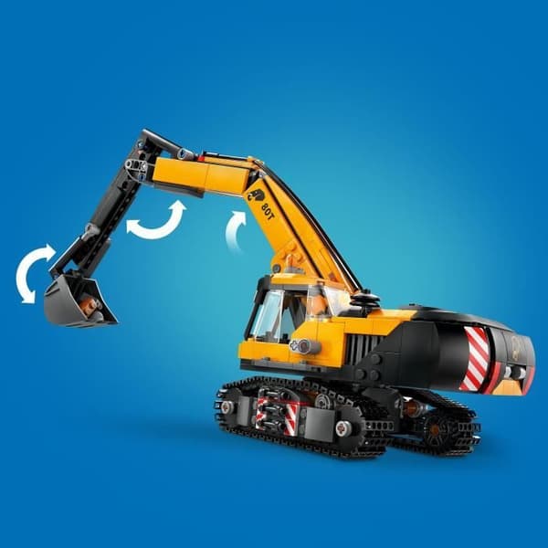 LEGO City 60420 Keltainen rakennuskaivinkone, lelu 8-vuotiaille ja sitä vanhemmille lapsille