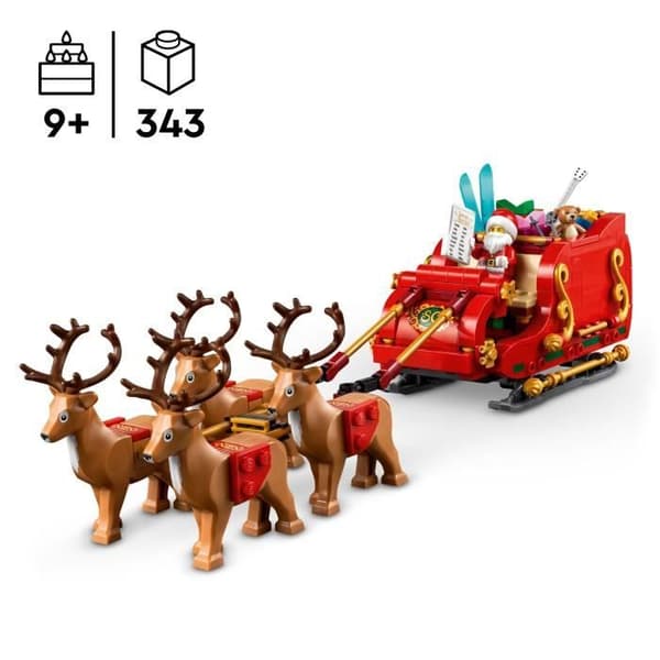 LEGO 40499 Tomtens släde - Byggset för barn från 9 år