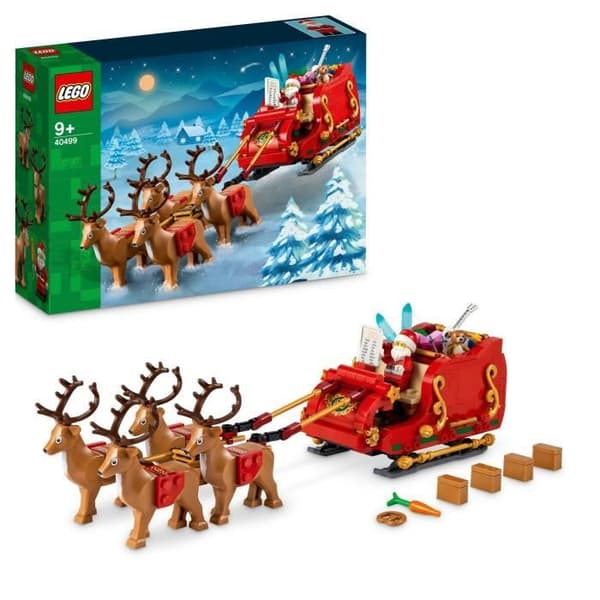 LEGO 40499 Tomtens släde - Byggset för barn från 9 år