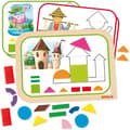 Miniatyrbild 3 av 5: Pedagogiskt spel - GOULA - Magnetisk formlåda - 12 aktiviteter med 24 träbitar