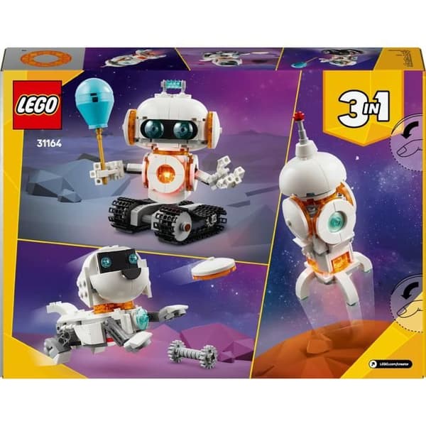 LEGO Creator 31164 3-i-1 Rumrobot - Byggesæt til drenge fra 8 år