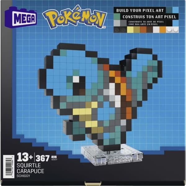 MEGA-Pokémon-Squirtle-367-delt Retro Byggesæt - MEGA Pokémon - HTH77