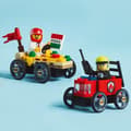 Miniatyrbild 5 av 6: LEGO City 60458 Racerbilsbyggsats: Pizzabil mot brandbil