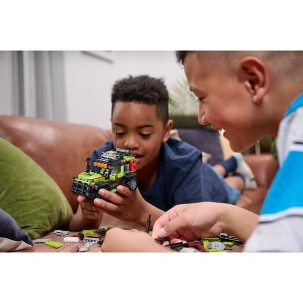 Byggesæt - ZURU - Dino Adventure Raptor Force - 252 dele - Lastbil inkluderet - Nemme instruktioner