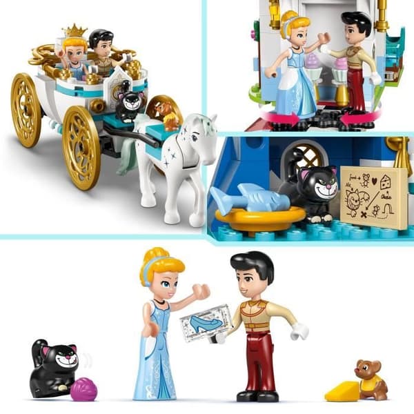 LEGO | Disney Princess 43275 Askepots slot og karet - Rollespil 6 år