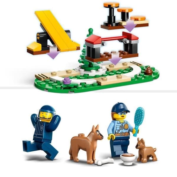 LEGO City Police 60369 Poliisikoiran koulutusleluauto peräkärryllä