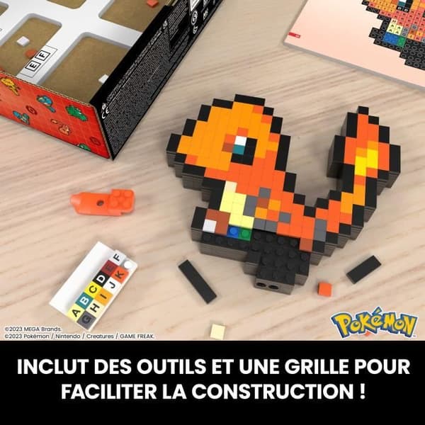 MEGA Pokémon Charmander 349 delar Retro byggsats - MEGA Pokémon - HTH76