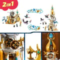 Miniatyrbillede 3 af 6: LEGO 71477 DREAMZzz Sandmans tårnslot legetøj med edderkop og fugl, med heksefigurer