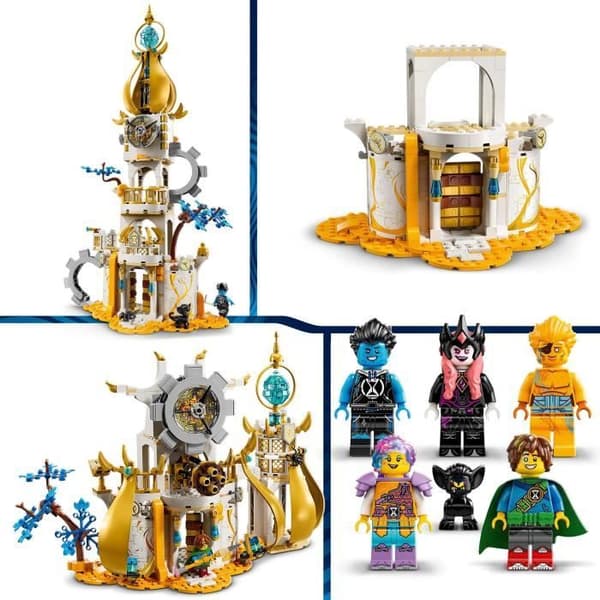 LEGO 71477 DREAMZzz Sandmans tårnslot legetøj med edderkop og fugl, med heksefigurer
