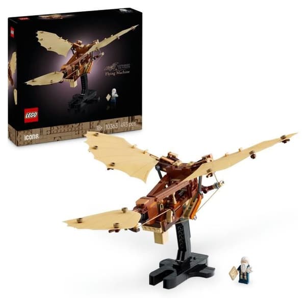 LEGO Icons 10363 Leonardo da Vincis flygmaskin - Dekoration för vuxna