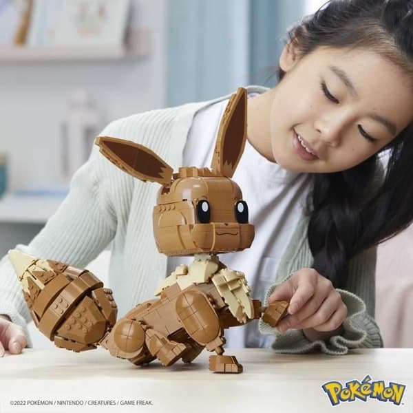Mega Construx - Pokémon Kæmpe Eevee - Byggeklodser - Alder 10+ GMD34