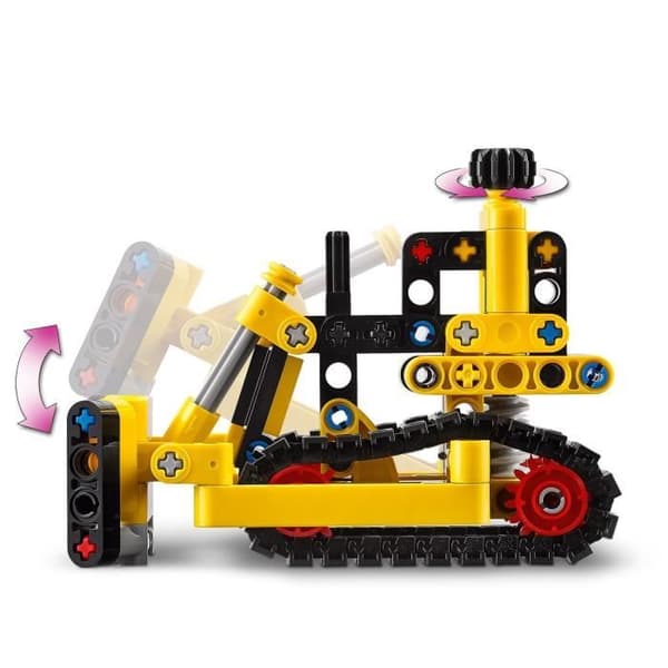 LEGO 42163 Technic Bulldozer, byggleksak för barn, grävmaskinsfordon