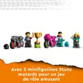 Pikkukuva 3 / 6: LEGO CITY STUNTZ 60361 Cascadonin moottoripyöräilijöiden huima haaste, moottoripyörälelu 1 tai 2 pelaajalle