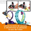 Pikkukuva 5 / 6: LEGO CITY STUNTZ 60361 Cascadonin moottoripyöräilijöiden huima haaste, moottoripyörälelu 1 tai 2 pelaajalle