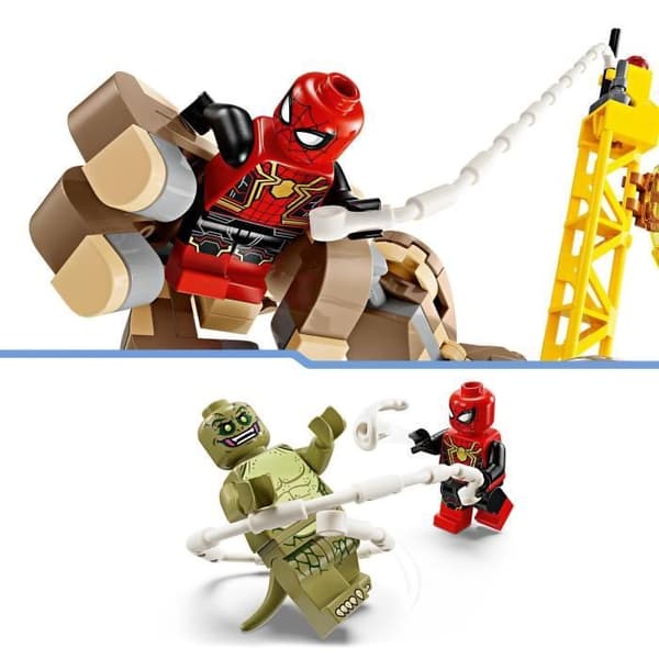 LEGO 76280 Marvel Spider-Man vs. Sandman: Den sista striden, superhjälte minifigurleksaker