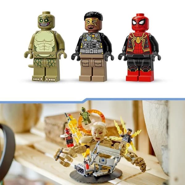 LEGO 76280 Marvel Spider-Man vs. Sandman: Den sista striden, superhjälte minifigurleksaker