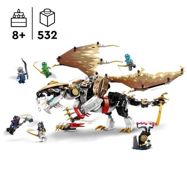 LEGO 71809 NINJAGO Egalt, lohikäärmemestari, ninjalelu, jossa on 5 ninjaminishahmoa, mukaan lukien Lloyd ja Nya