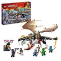 Pikkukuva 1 / 6: LEGO 71809 NINJAGO Egalt, lohikäärmemestari, ninjalelu, jossa on 5 ninjaminishahmoa, mukaan lukien Lloyd ja Nya